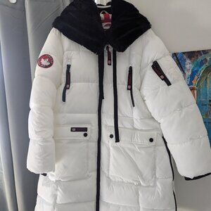 Light winter coat white xl